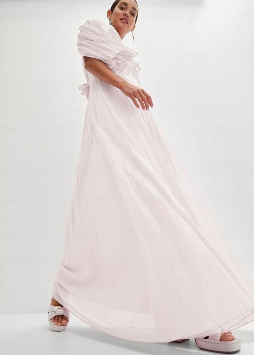 B.P.C sukienka różowa tiulowa plisowana 38.