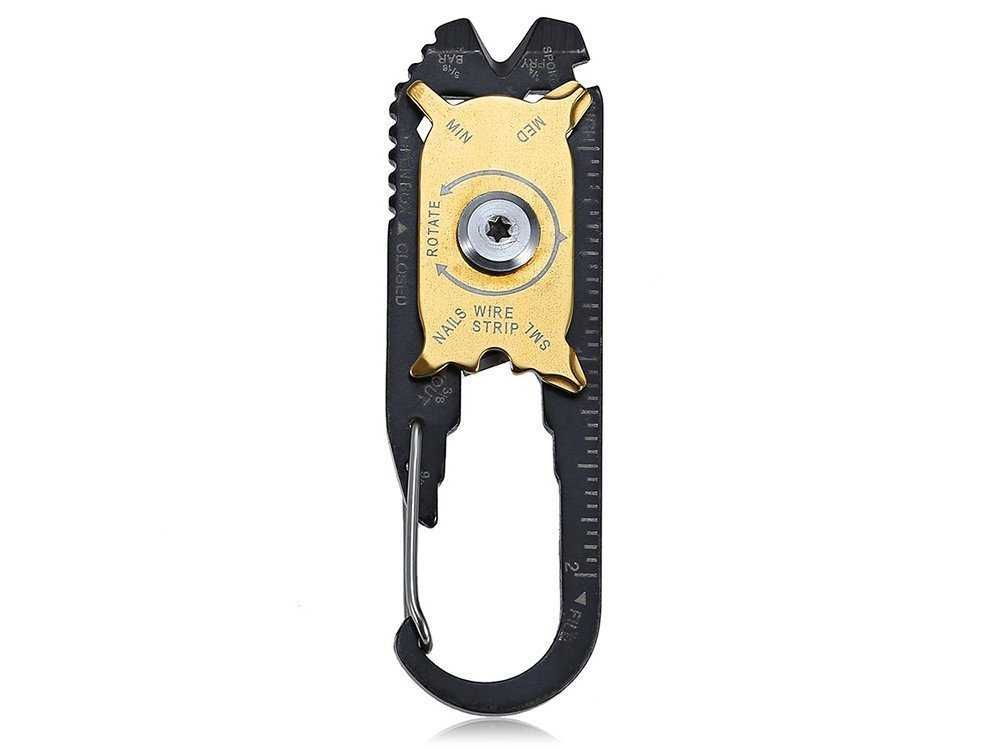 Brelok karabińczyk nóż multitool przeżycia 20w1