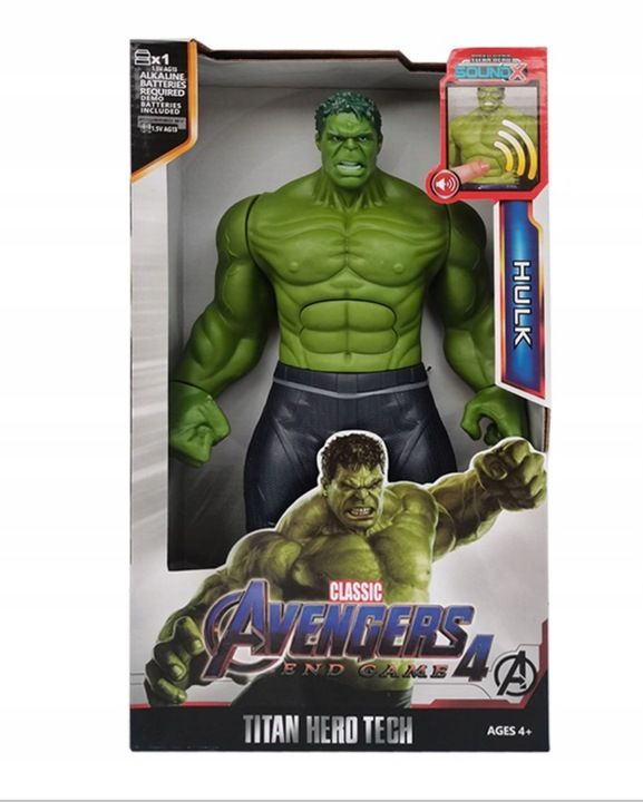 Hulk Avengers Duża Ruchoma Figurka Dźwięk