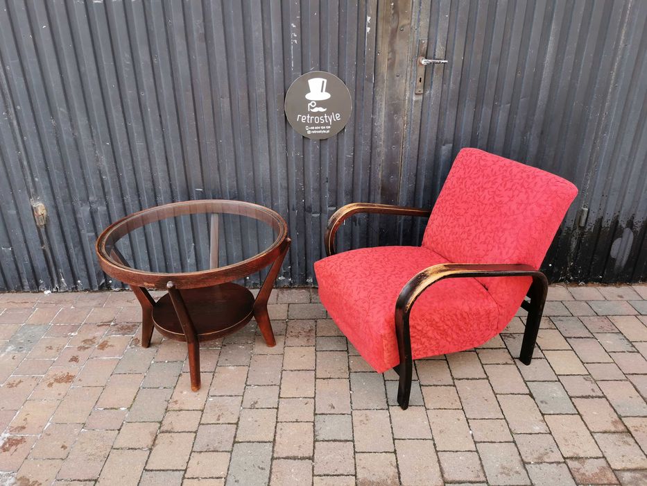 Fotel ART DECO Kropáček & Koželka, Czechosłowacja 30-60, RETRO, Prl