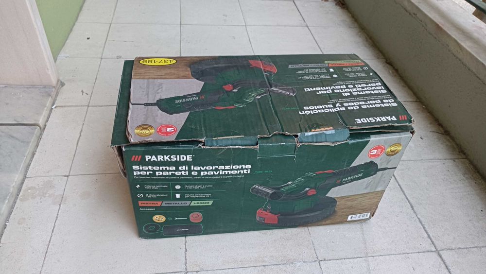 Lixadora parede/chão Parkside PWBS 180 B3