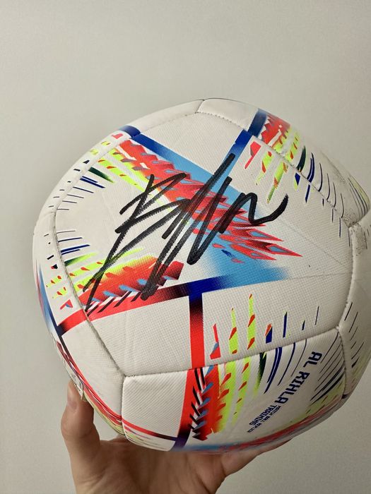 Piłka Adidas autograf Szymon Marciniak