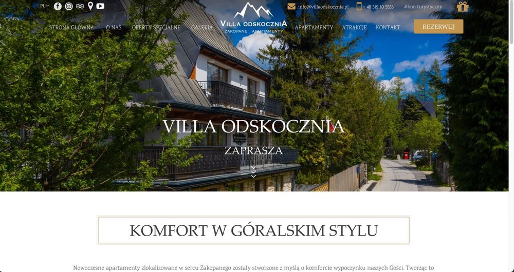 Luksusowy Apartament +Sauna Zakopane |Widok Giewont | Krupówki/Krokiew