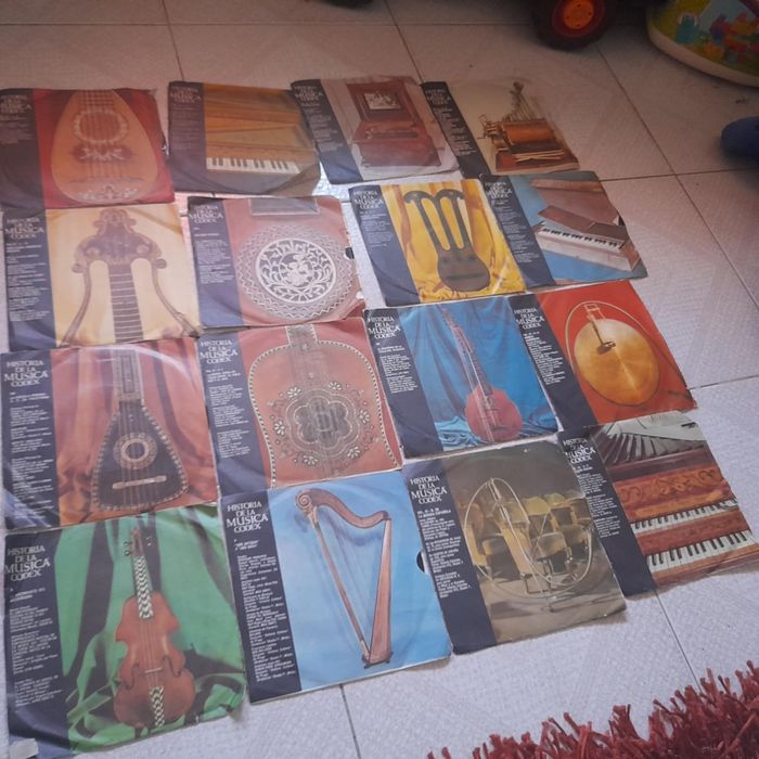 Lote de discos de vinil pequenos