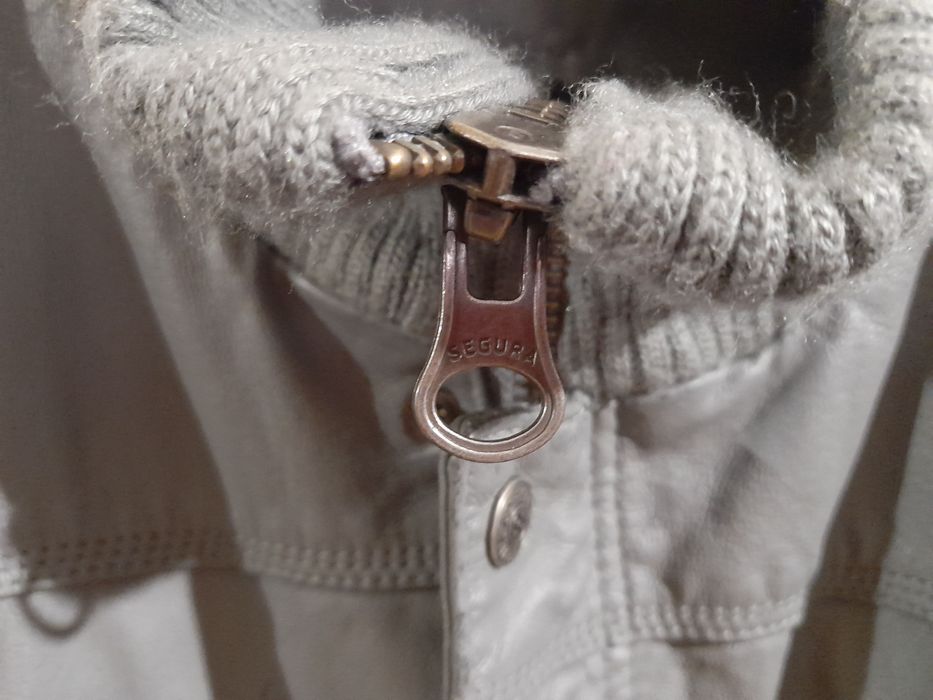 Фірмова чоловіча шкіряна куртка бомбер Segura Франція