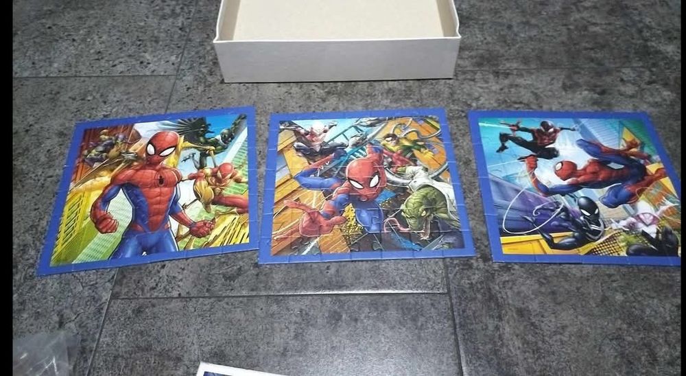 4układanki Puzzle dla chłopca 3+ Zestaw puzzli