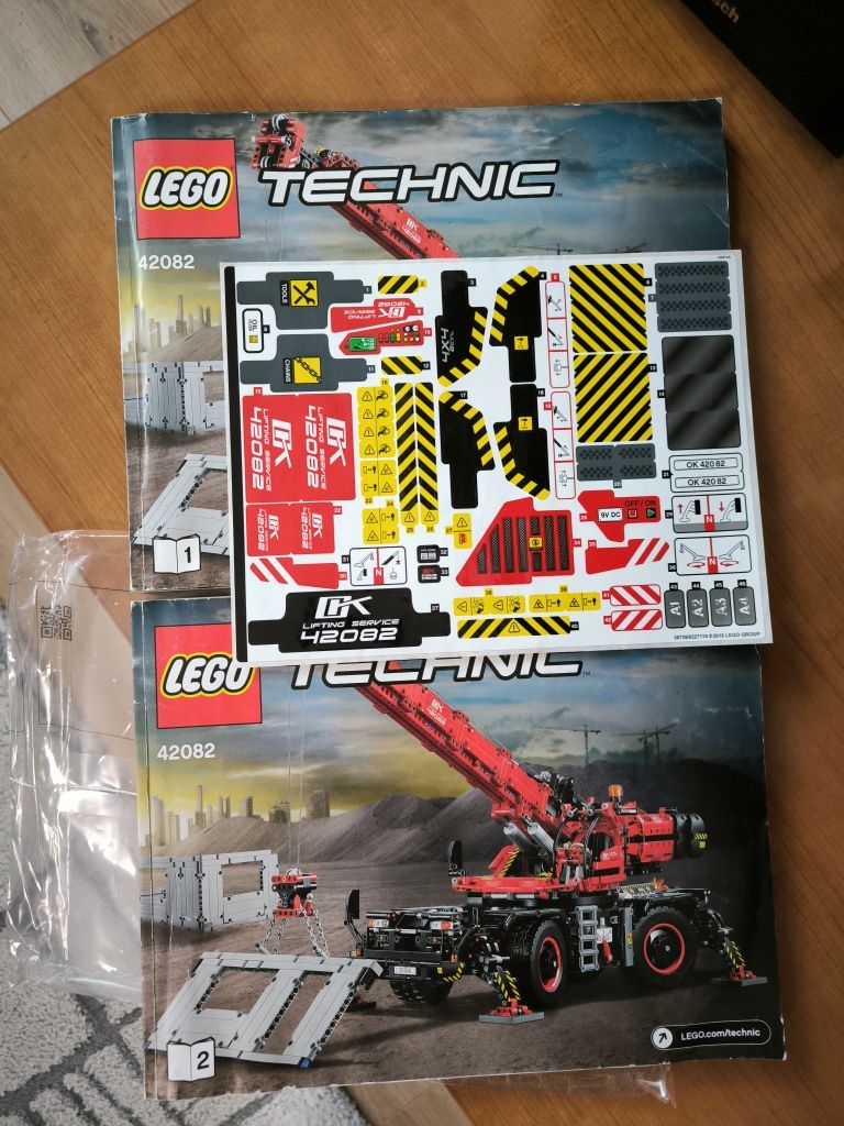 Instrukcja LEGO technic 42082 czerwony dźwig