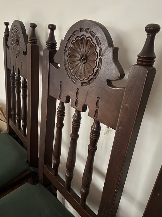 Conjunto de 6 Cadeiras de sala madeira maciça talhada