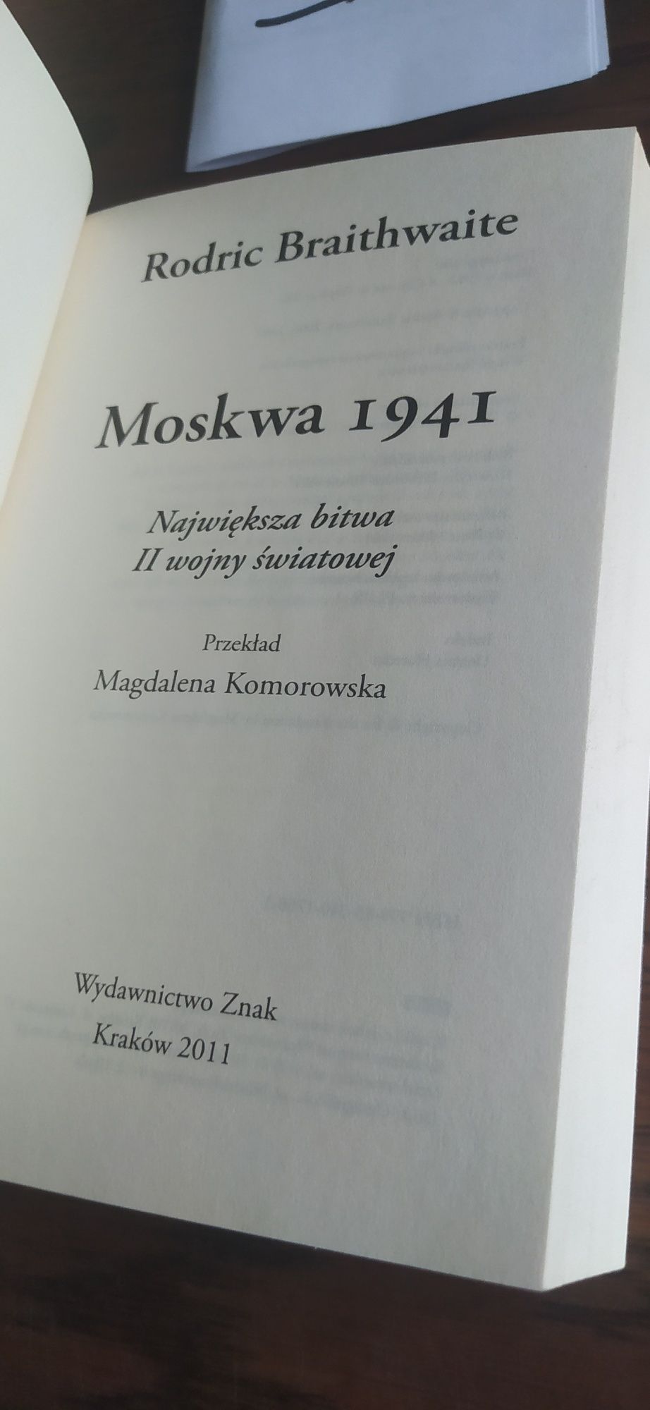 Rodric Braithwaite Moskwa 1941