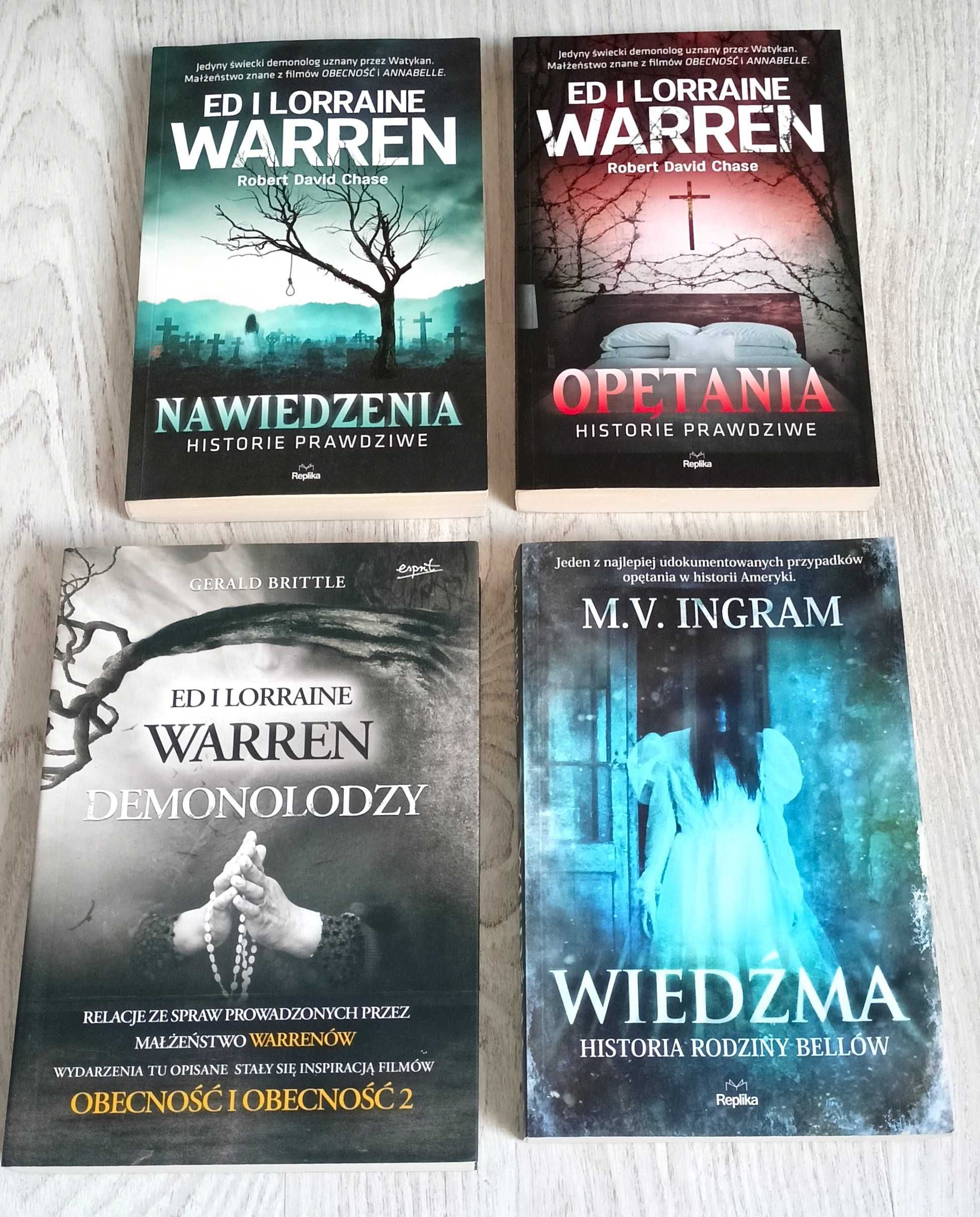 4x Ed Lorraine Warren Demonolodzy Nawiedzenia Opętania Wiedźma Bellów