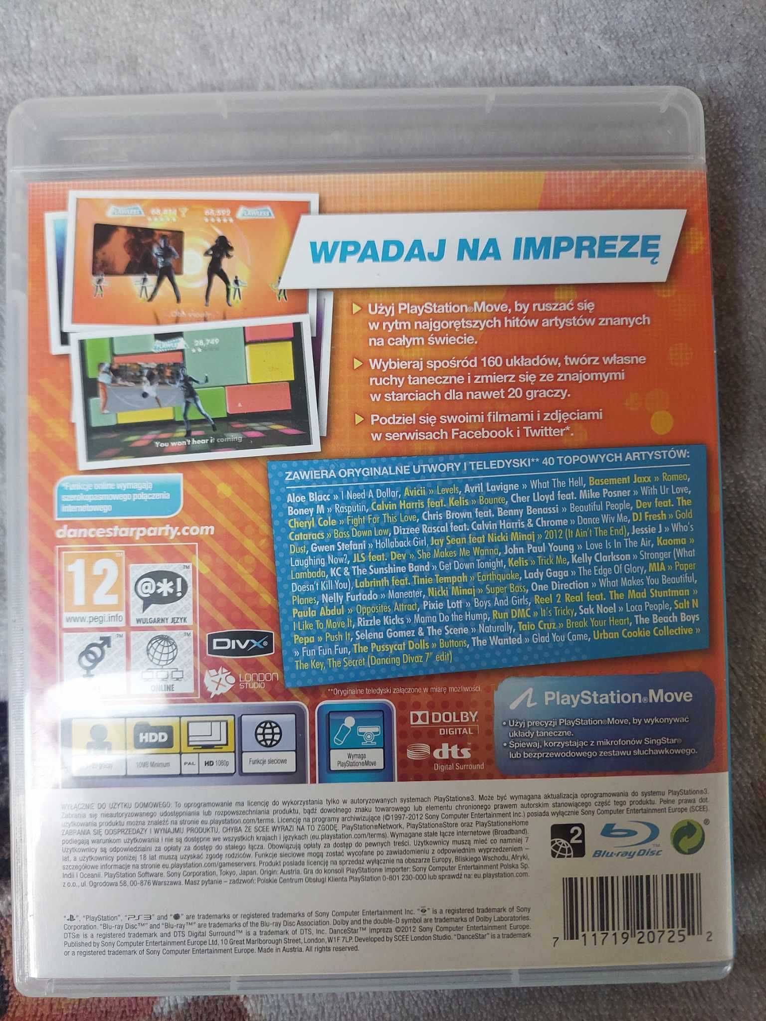 DanceStar Impreza Gra na PS3