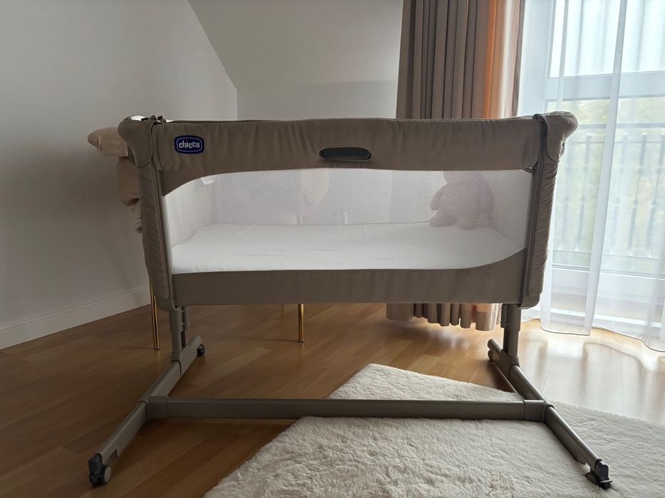 Łóżeczko dostawka Chicco NEXT2ME MAGIC kolor beżowy Desert Taupe