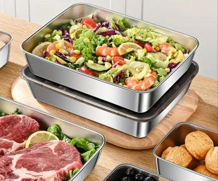 Для ідеальної  господині металевий контейнер для зберігання їжі