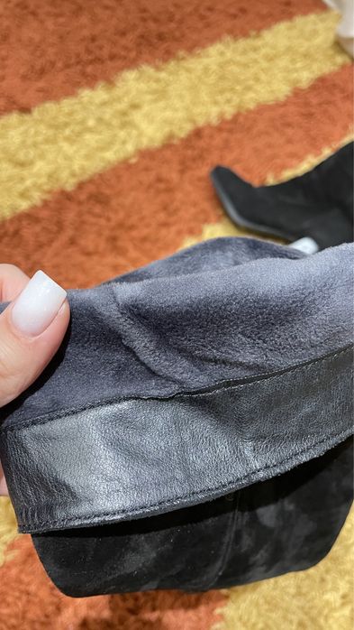 Сапоги Ботфорты Замшевые