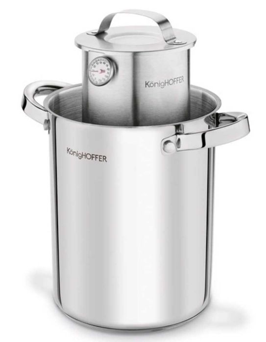 zestaw SZYNKOWAR + GARNEK worki TERMOMETR garnek do WĘDLIN 1.5 kg