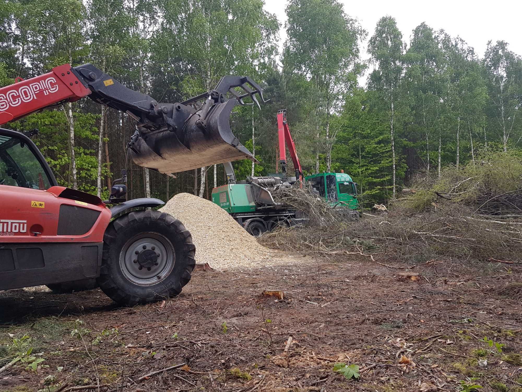 Duzy rebak wynajem CALA POLSKA rembak uslugi zrebka recykler