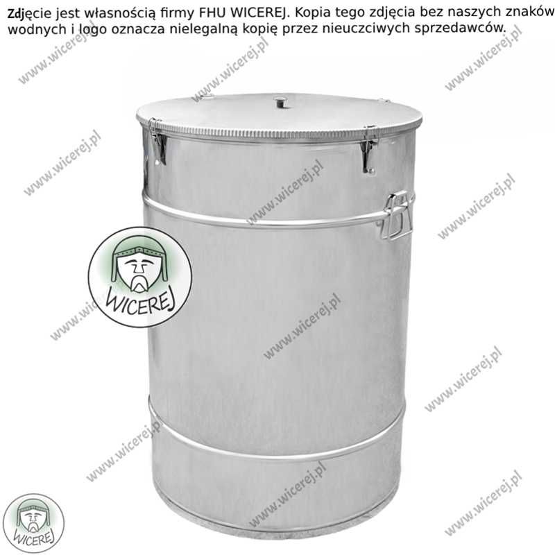 PREMIUM Odstojnik do miodu 250L z ZATRZASKAMI nierdzewny kwasoodporny