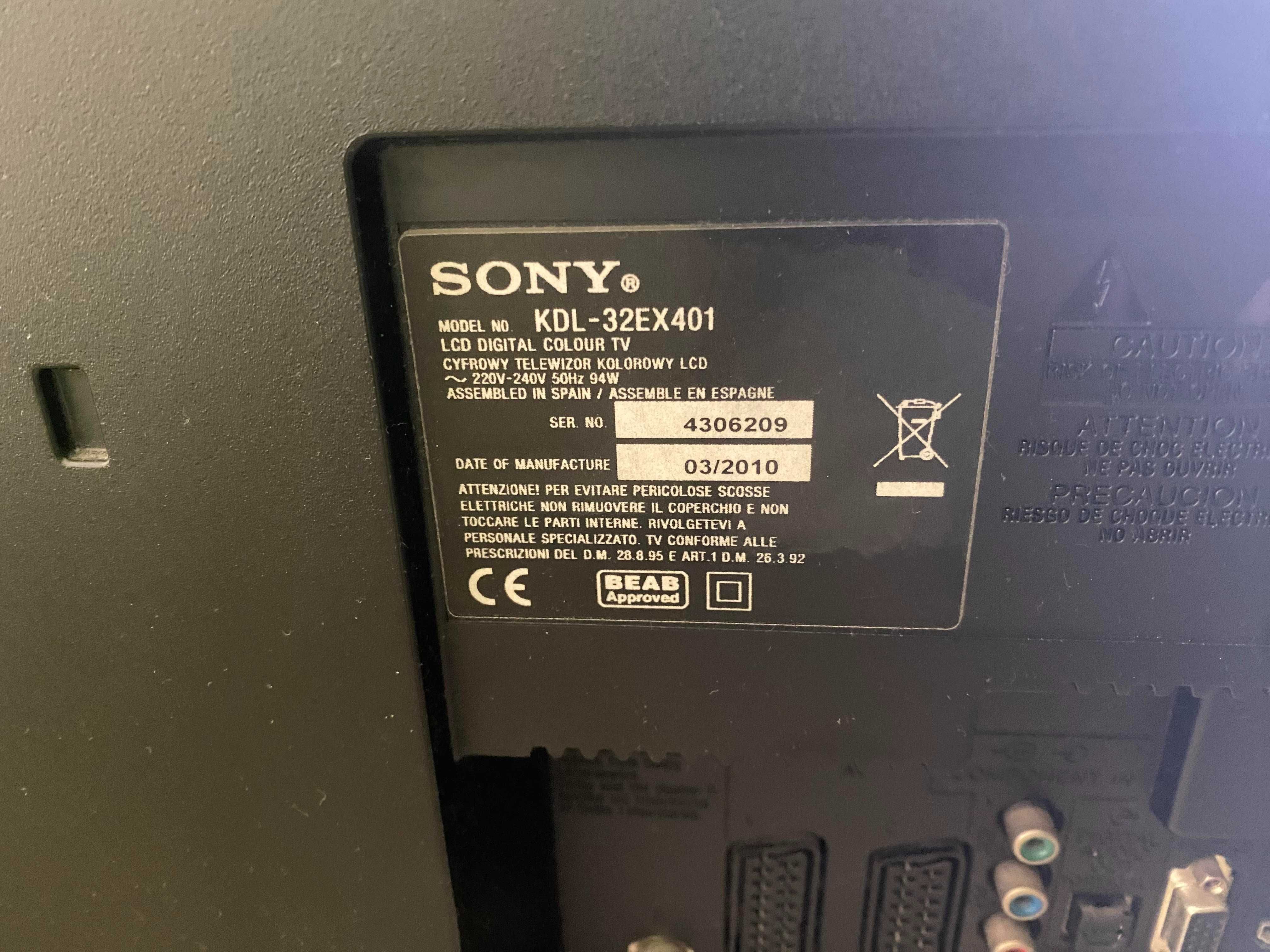 Telewizor Sony Bravia 32cale KDL-32EX401