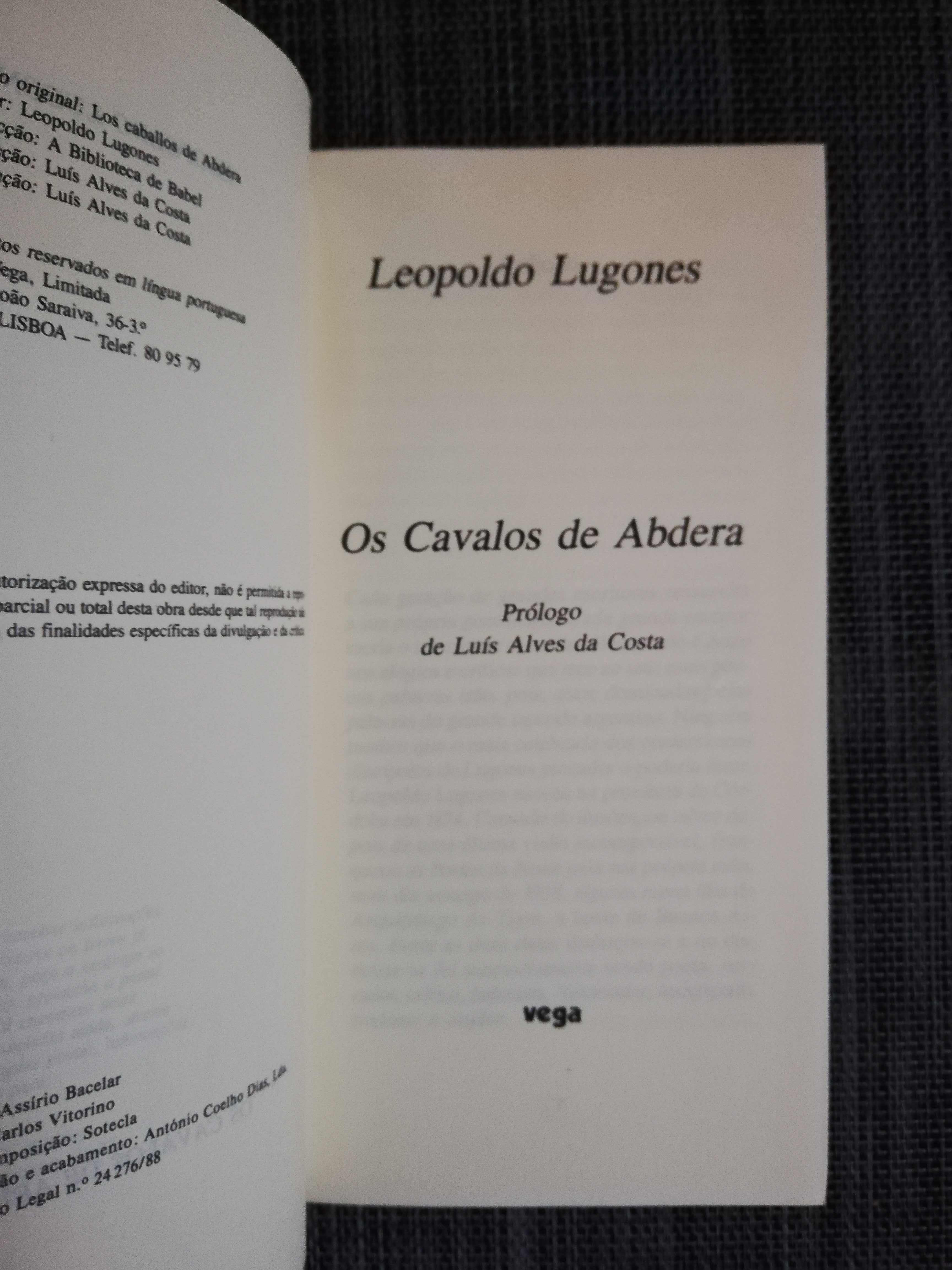 Os Cavalos de Abdera - Leopoldo Lugones