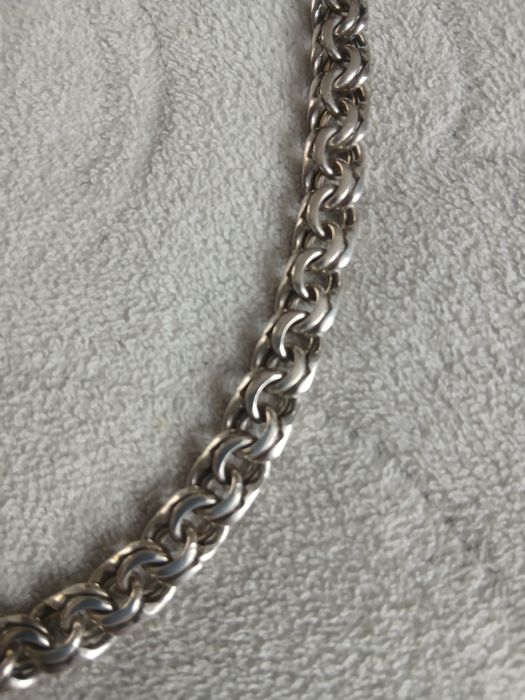 Срібний ланцюг з хрестиком. бісмарк