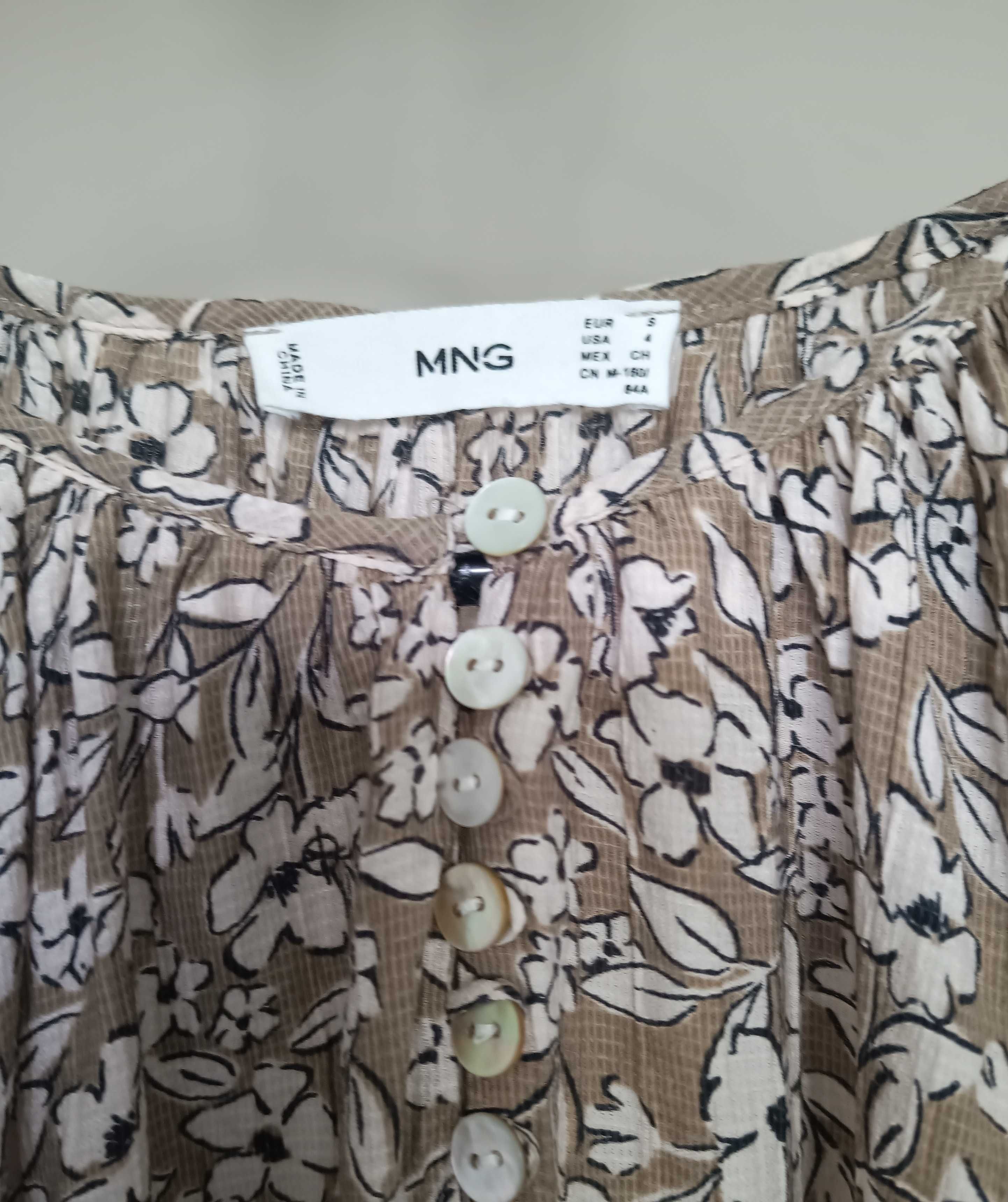 Sukienka Mango maxi w kwiaty, kwiatowy wzór wiskoza