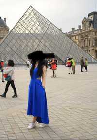 Яскрава сукня синього кольору, розмір S (Love Republic)