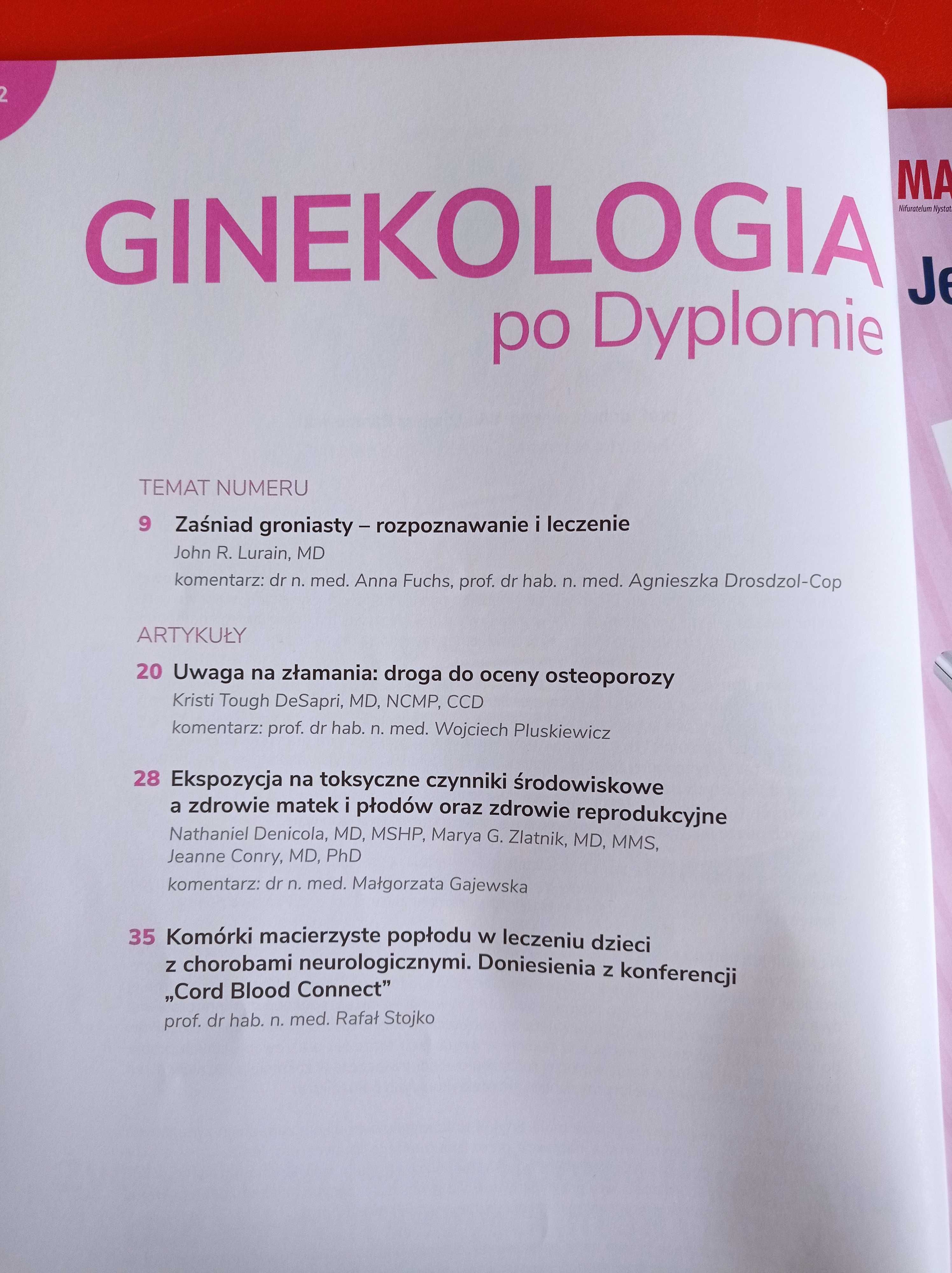 Ginekologia po dyplomie, nr 6, tom 21, listopad 2019