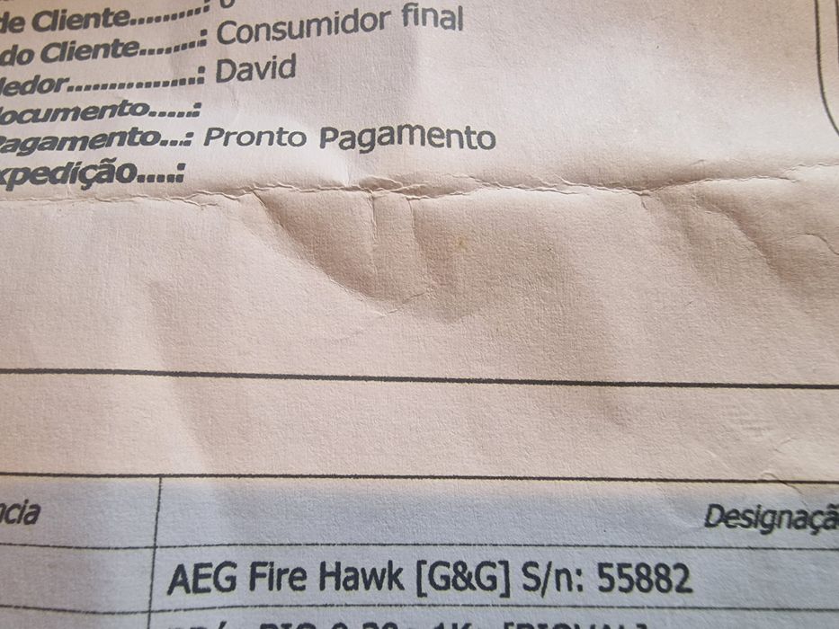 Arma de Airsoft Fire Hawk