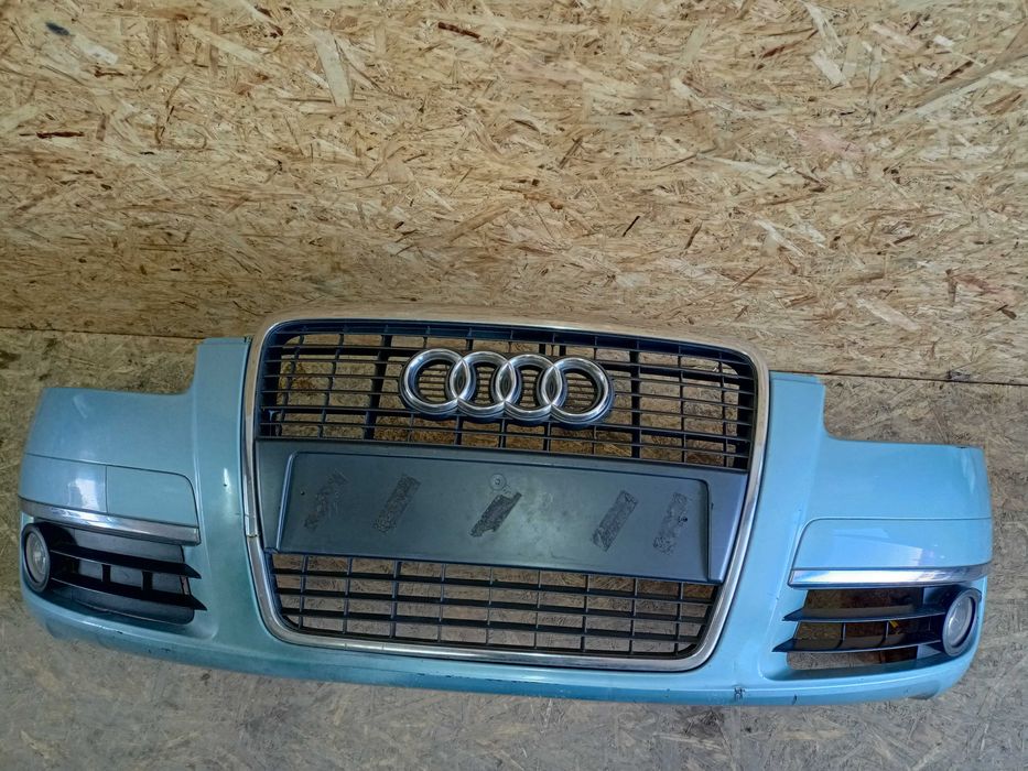 Audi A6 C6 zderzak przód przedni halogeny chrom kolor LY5R grill org.