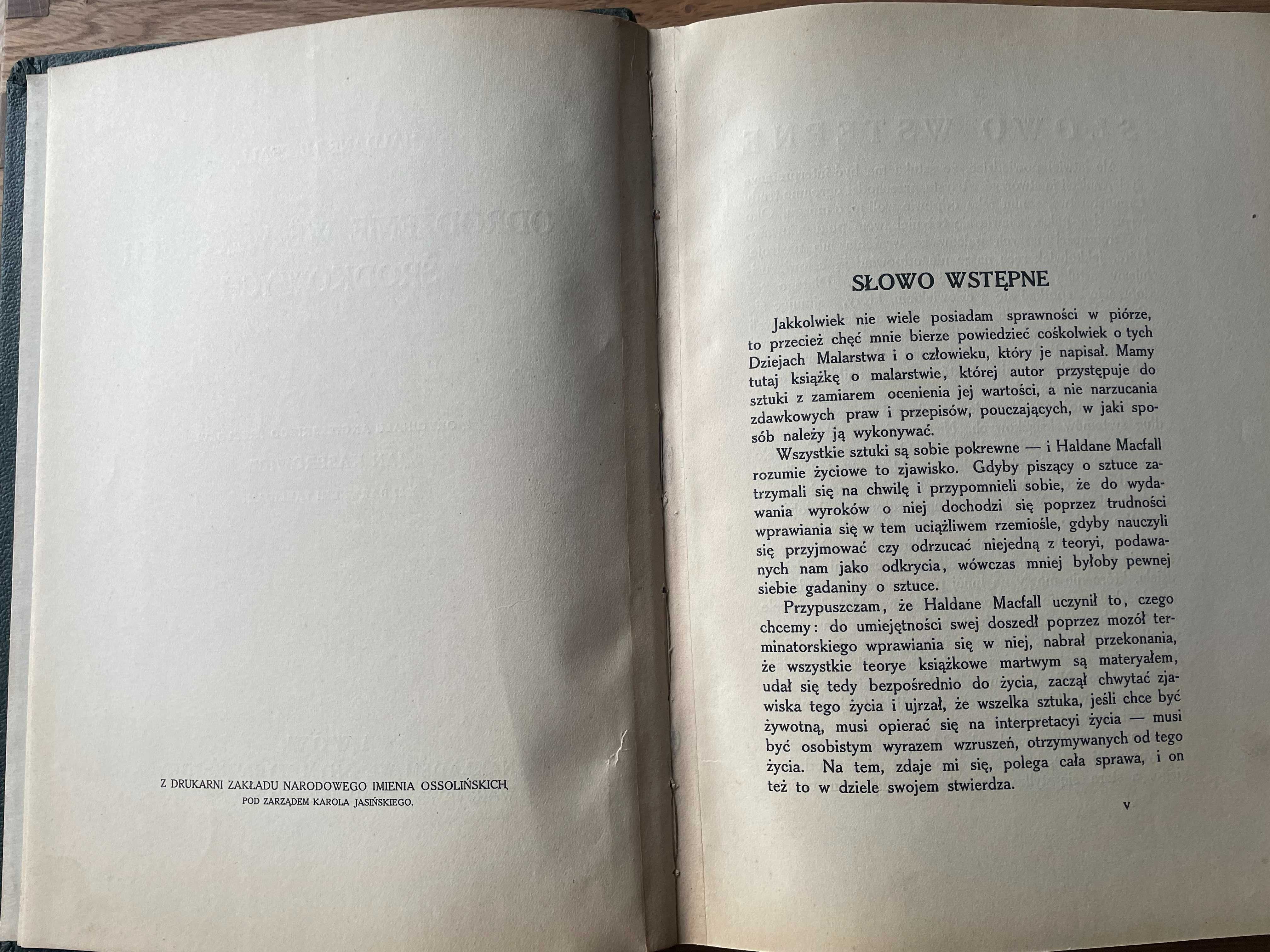 H. MACFALL Historya malarstwa, tom I, wyd. 1912-18 r.