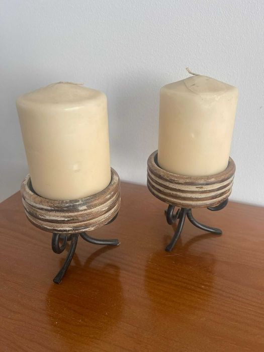 Suporte de Velas c/ as Velas incluídas