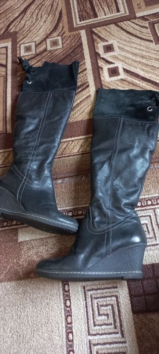 Женские кожаные  зимние сапоги 38 р