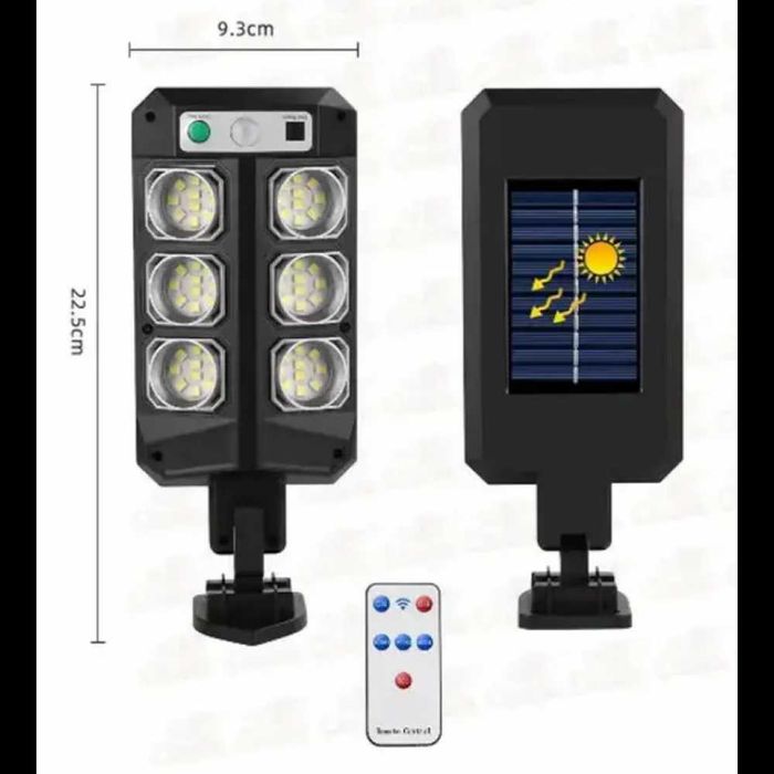 Уличный фонарь CB-Q6 на солнечной батарее с датчиком движения + пульт