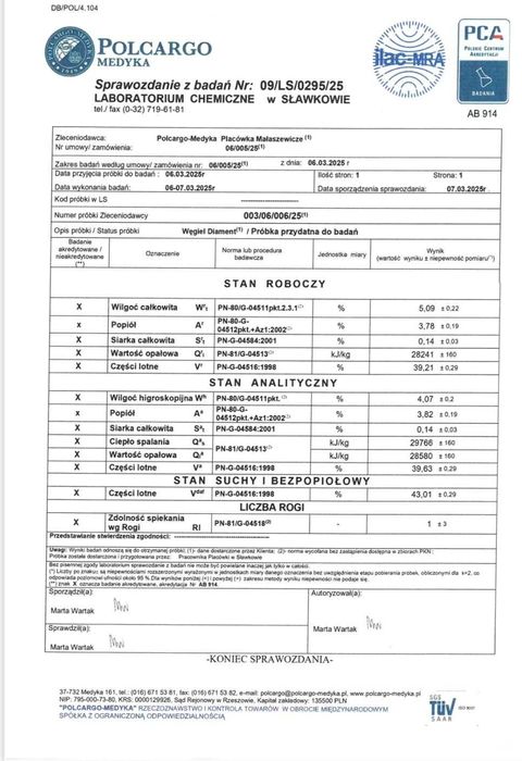 Groszek DIAMENT 29MJ 1490zl dawniej ekogroszek