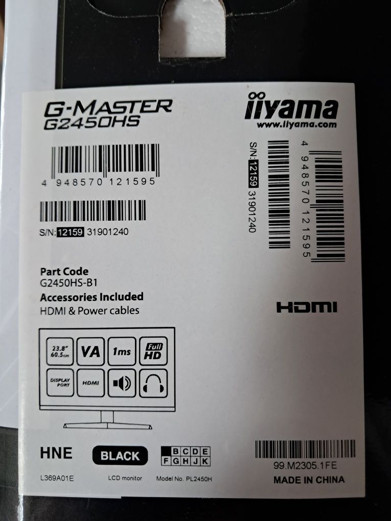 Monitor gamingowy 24" iiyama
