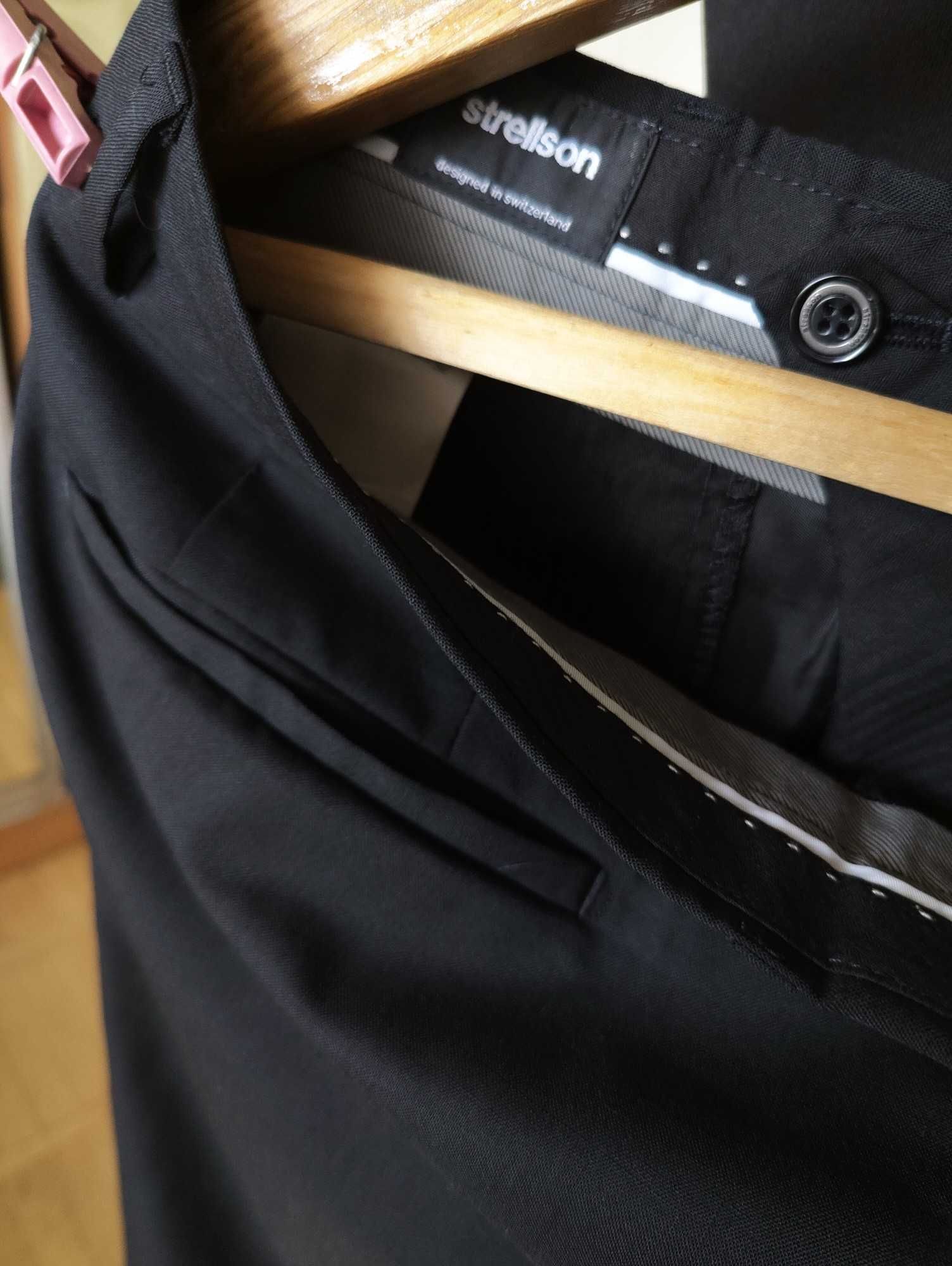 Джинсы брюки Strellson wool trousers Switzerland w33 stretch black.