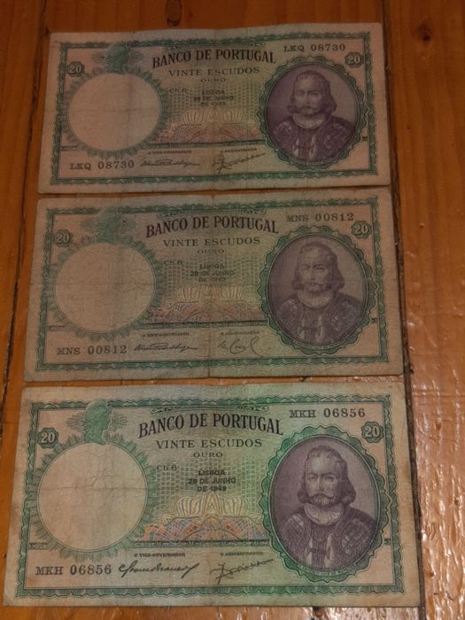 Antigas Notas Ano 1949