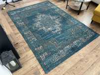 Dywan Vintage Vega Ciemnoniebieski Turkusowy 160x230