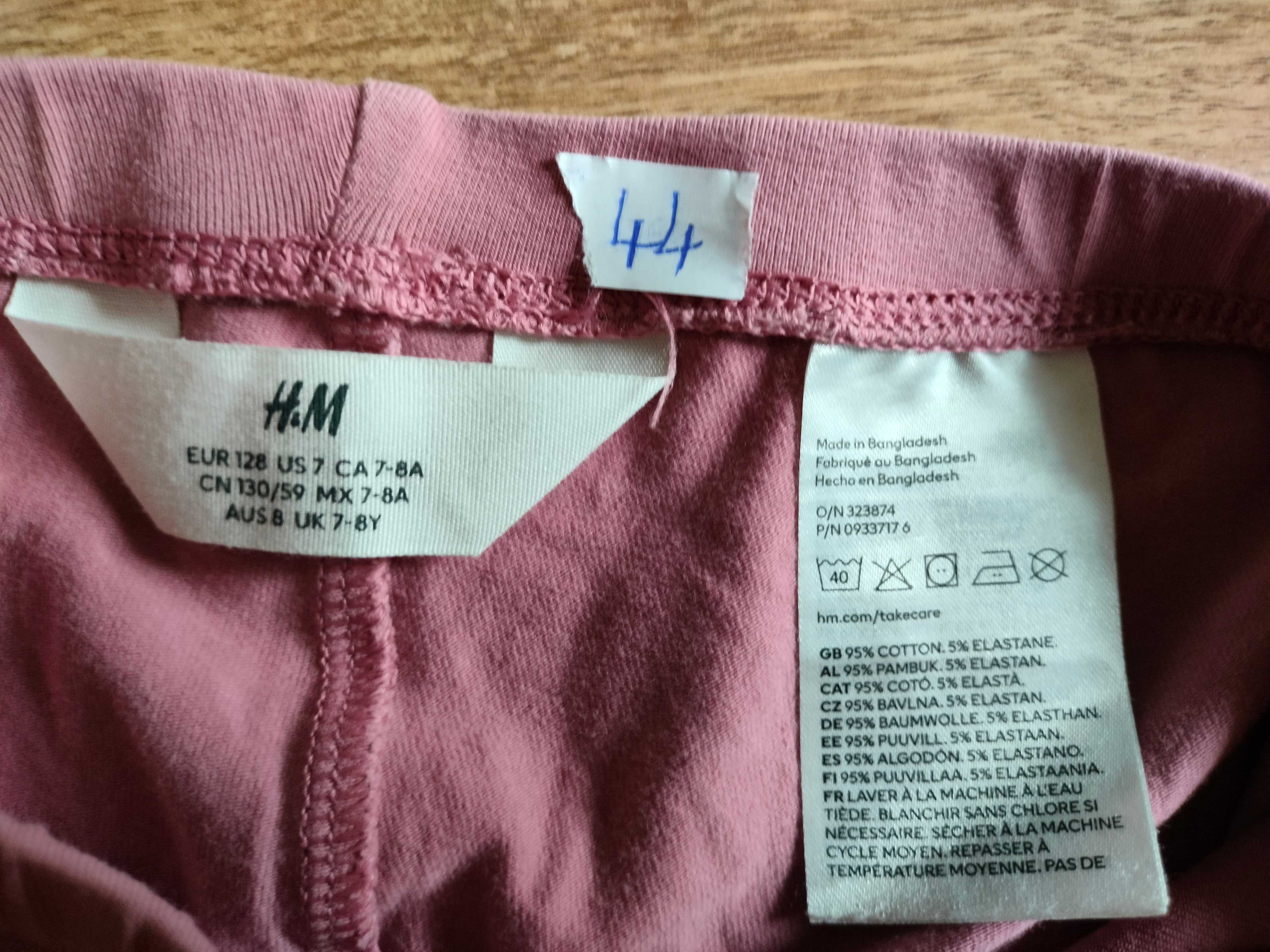 Legginsy dziewczece H&M 128 cm