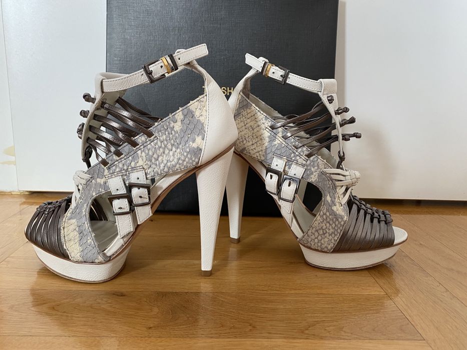 Topshop sandaly na platformie 39, skorzane