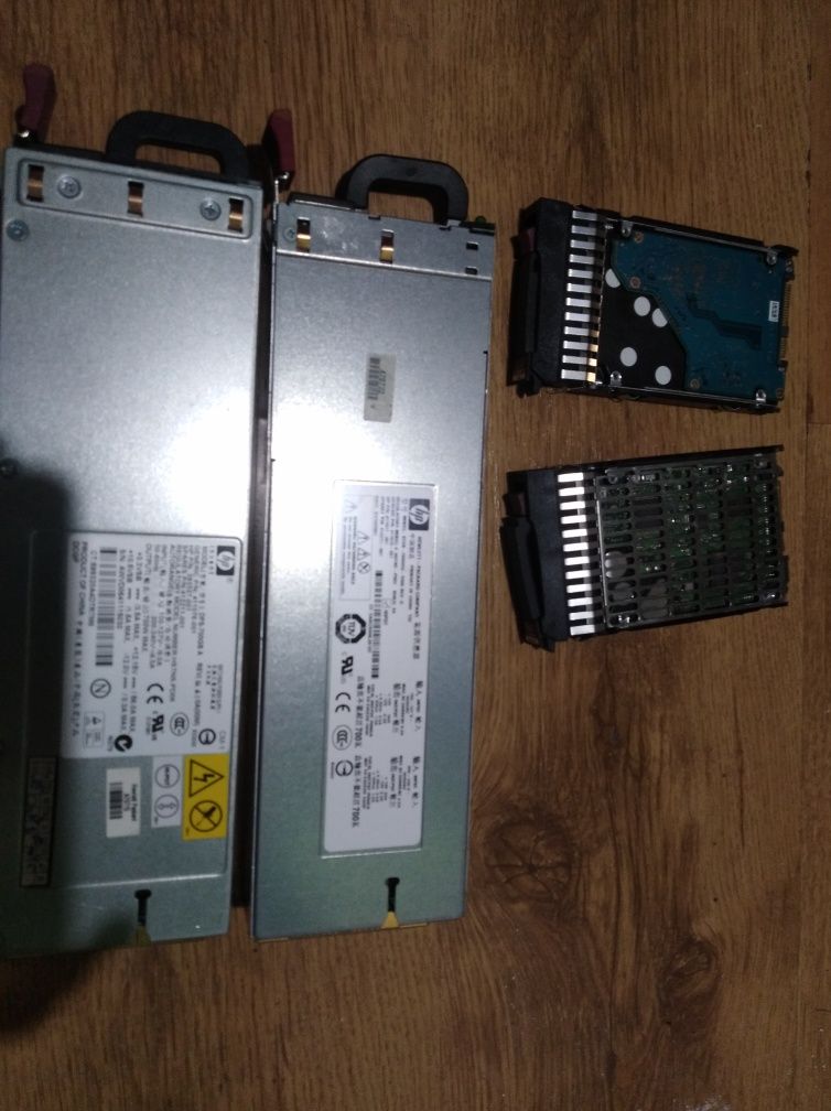 HP dysk zasilacz Sas serwer