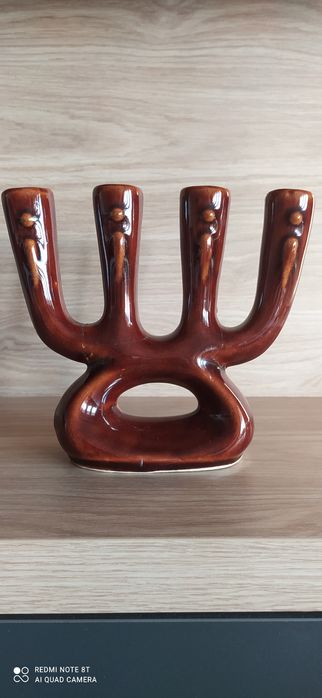 Mini świecznik kwartet ceramika białystok worotyńska PRL