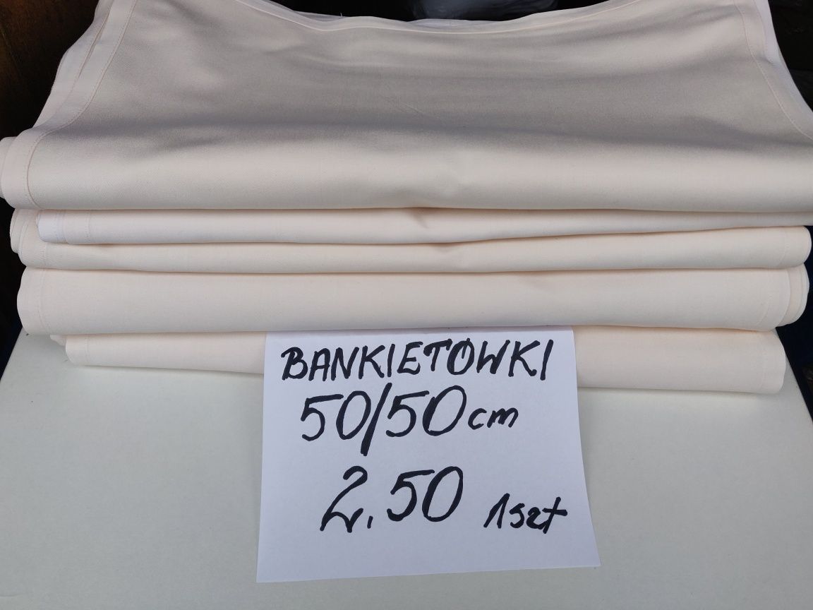 Obrusy bankietowki 50/50 cm