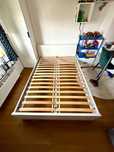 Łóżko podwójne Ikea ASKVOLL 140x200 + dno łóżka LURÖY / BEZ MATERACA