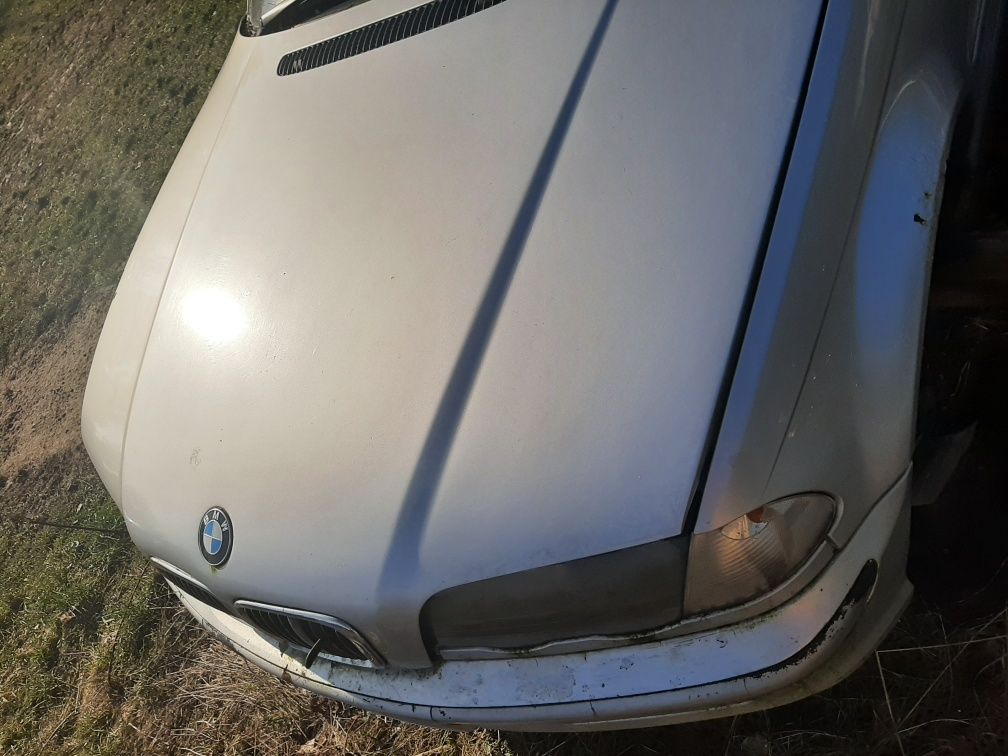 Przód BMW e46 320d maska zderzak błotniki drzwi titansilber