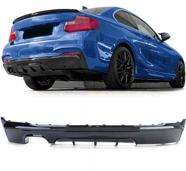Dokładka Dyfuzor M Performance BMW 2 F22 czarny połysk / carbon