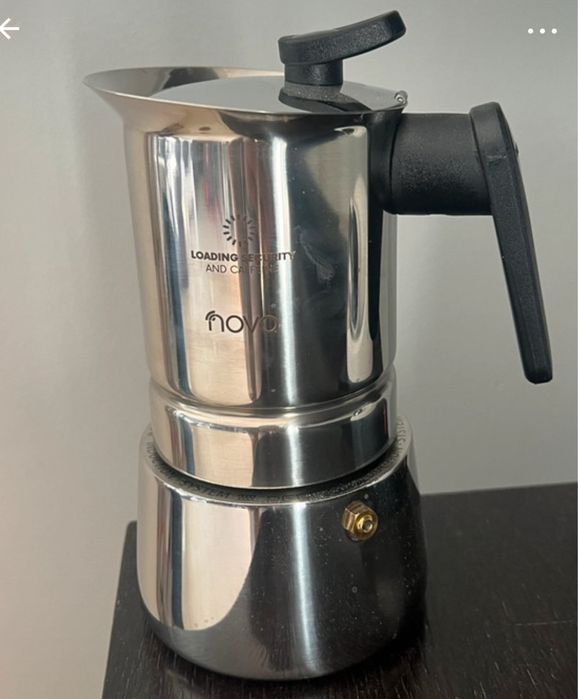 NOWA Kawiarka 4 x 50 ml Pedrini - Steel Moka KA-PED-4
