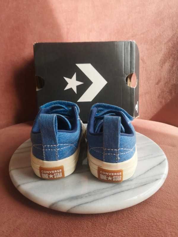 Converse trampki na rzepy niebieskie r. 20