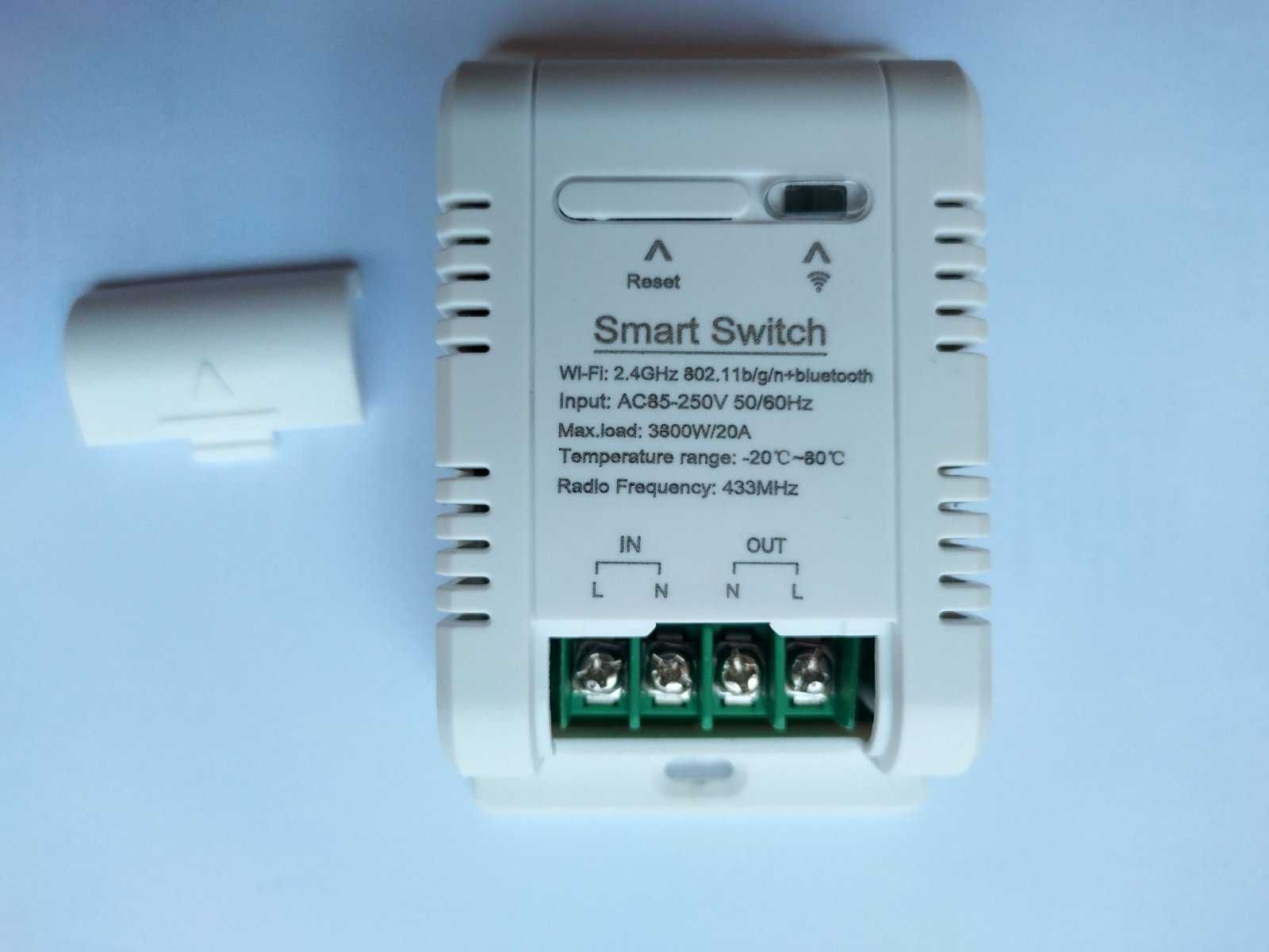 Wi-fi RF реле с датчиком температуры DS18B20 3800Вт/20A Tuya SmartLife