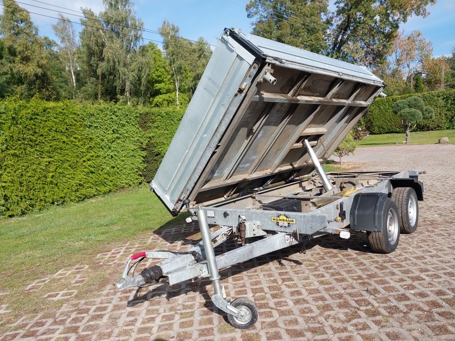 Przyczepa wywrotka kiper na 3 strony 3000kg DMC zarejestrowana